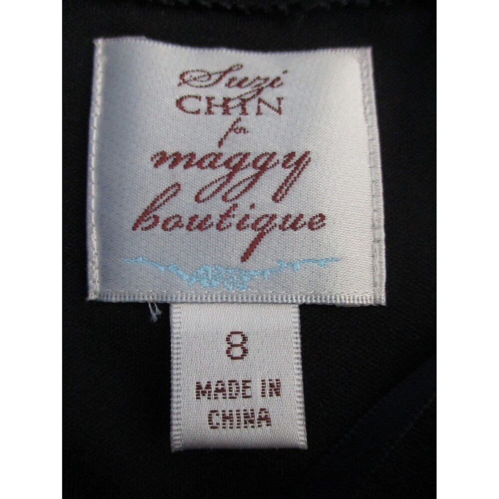 Women's Suzi Chin for Maggy Boutique Bustier Sleeveless Dress Floral Size 8 New - Picture 7 of 9